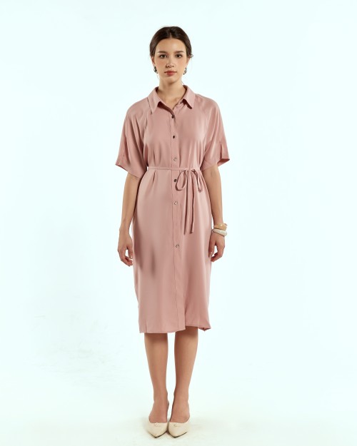 SIXDO Woven Flared Dress for Women